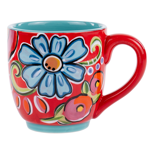 Glory Haus - Red Floral Mug
