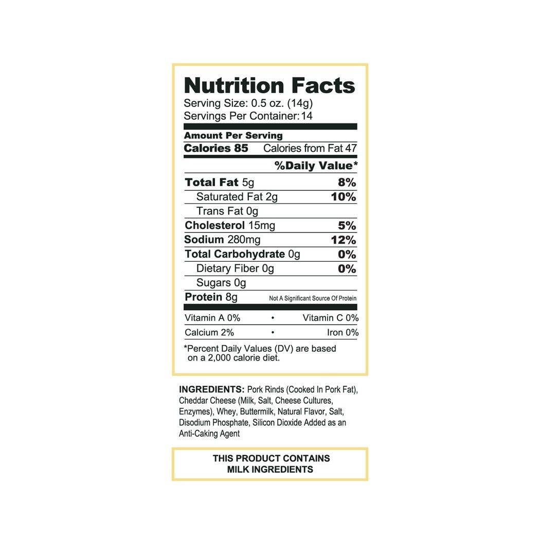 Pork King Good - Pork King Good White Cheddar Pork Rinds 7oz Bag