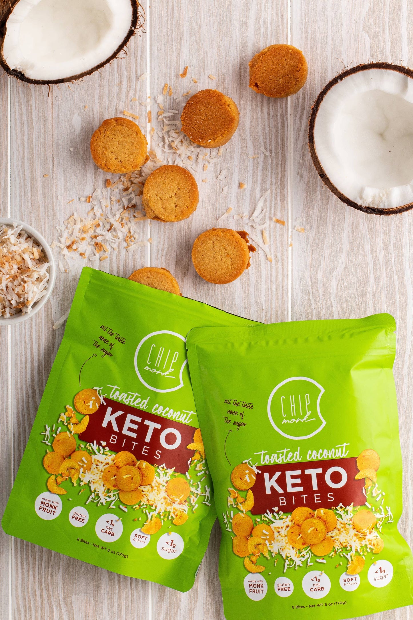 Toasted Coconut Keto Cookie Bites