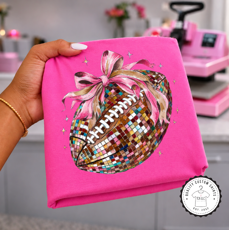 Sparkle Tile Football T-Shirts