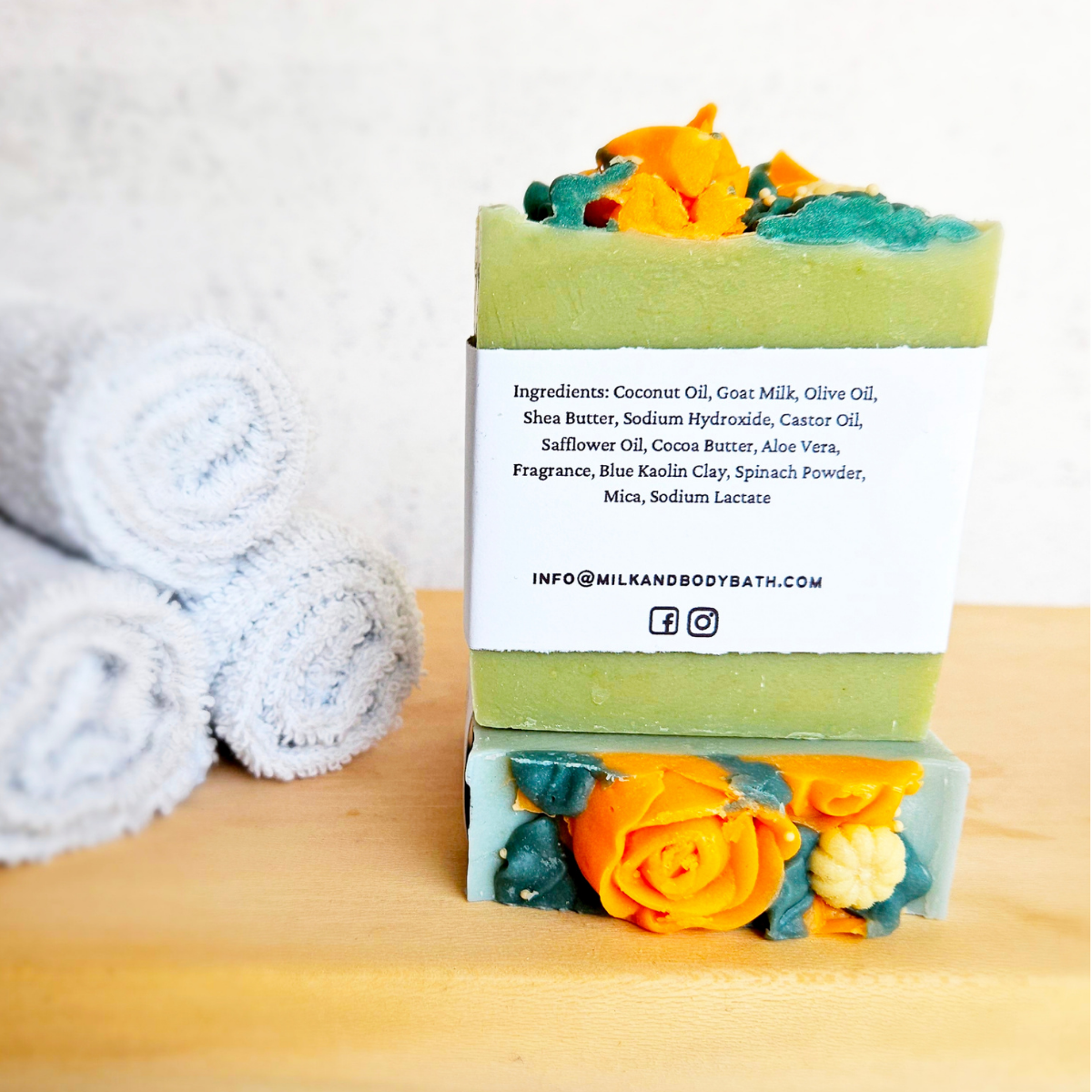 Crisp Apple + Blue Hyacinth Goat Milk Soap