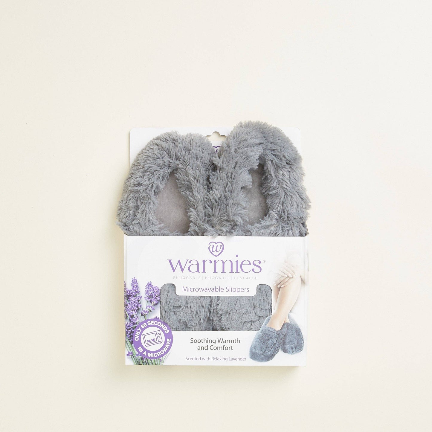 Warmies - Lavender Scented Plush - Gifts - Fall - Gray Warmies Slippers