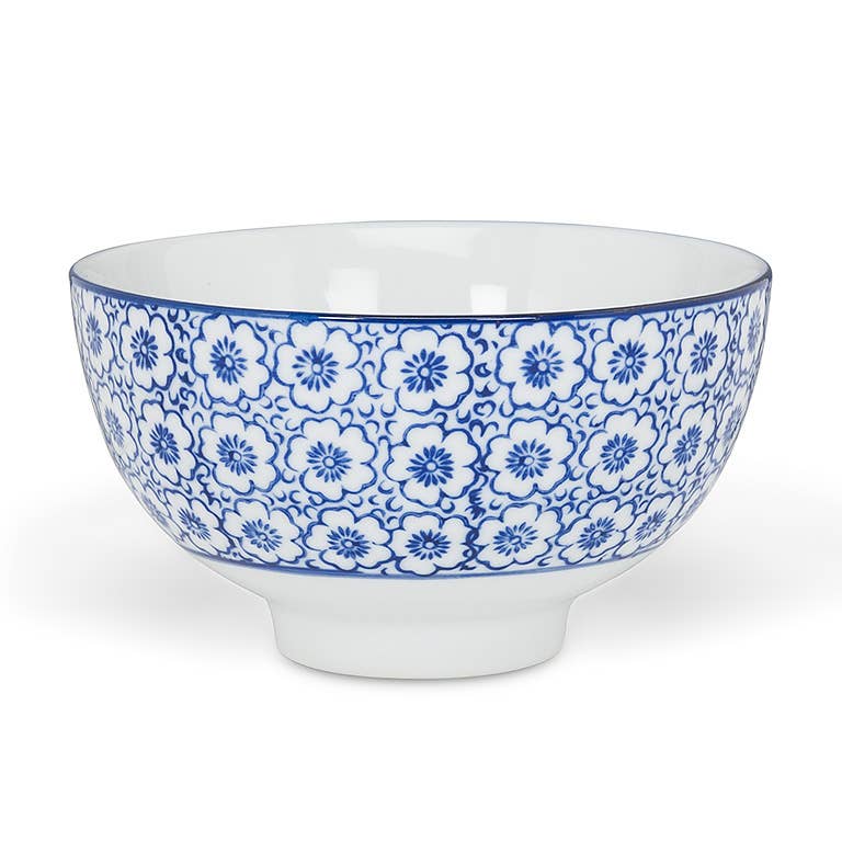 Blue/White Rice Bowl-6Asst-4"D-1469
