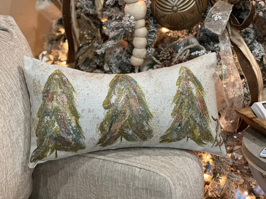 Southern Cotton Mill - GA Glitter Trees Lumbar