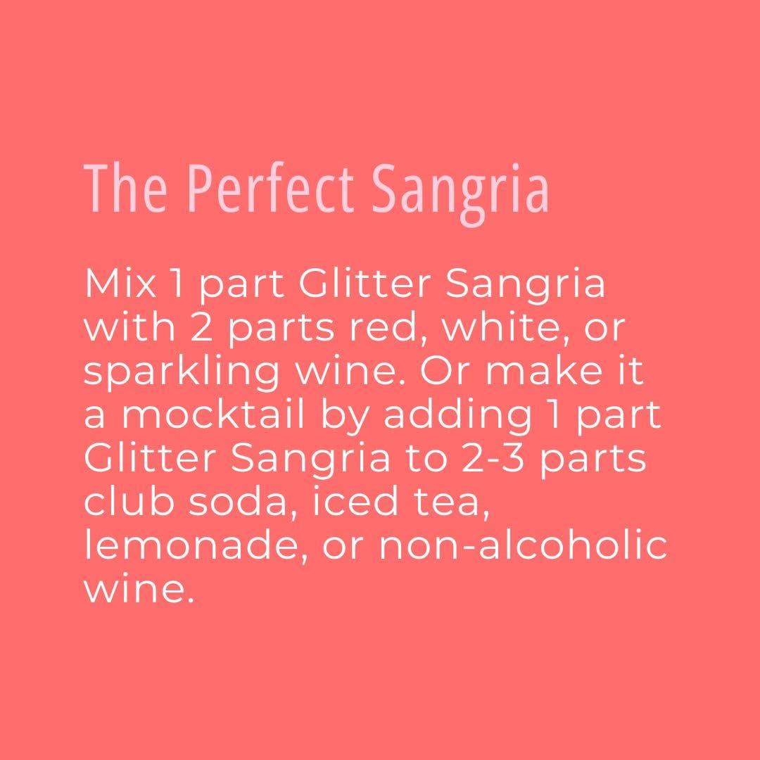 Glitter Sangria Cocktail &amp; Mocktail Mixer
