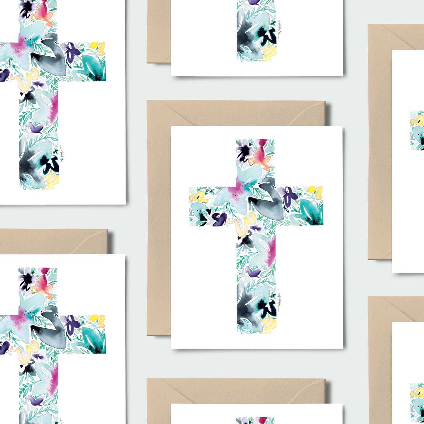 Cross Floral Note Card Stationery Set