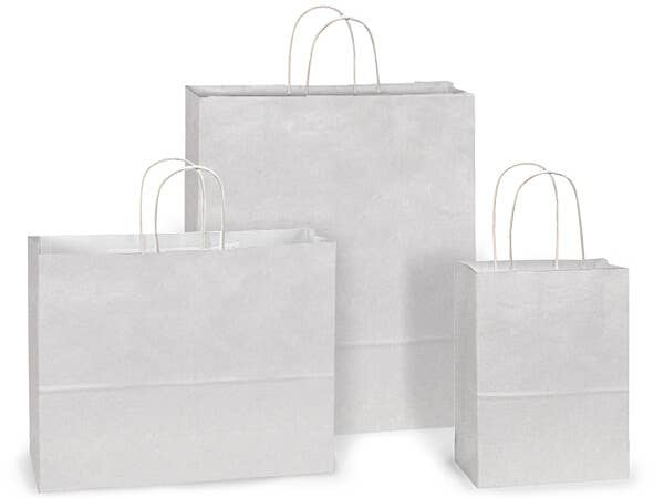 Nashville Wraps - White Kraft Paper Shopping Bags