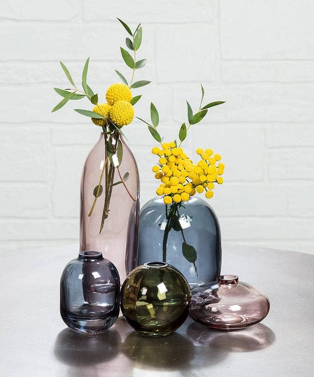 Small Bud Vase-Dark Blue-3 Assorted-3"H