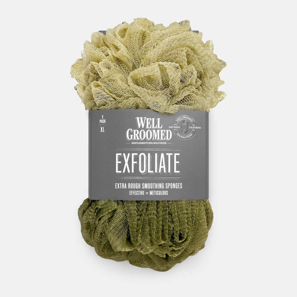 Well Groomed Extra Rough Smoothing Sponges - Two Pack