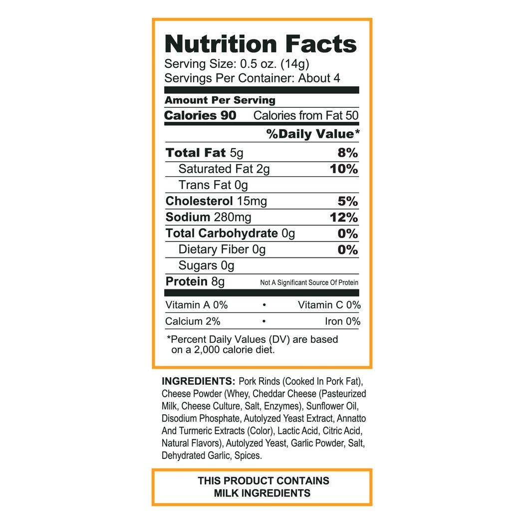 Pork King Good - Pork King Good Nacho Cheddar Pork Rinds  1.75oz Bag