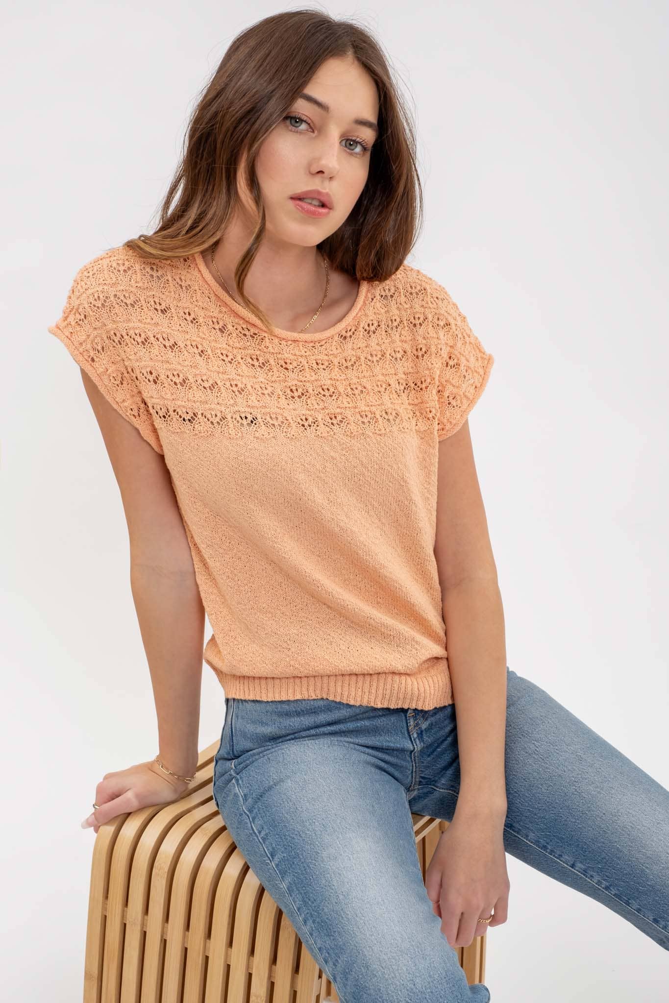 Eyelet Sweater