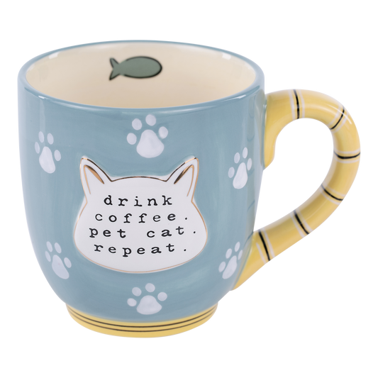 Glory Haus - Drink Coffee Pet Cat Repeat Mug