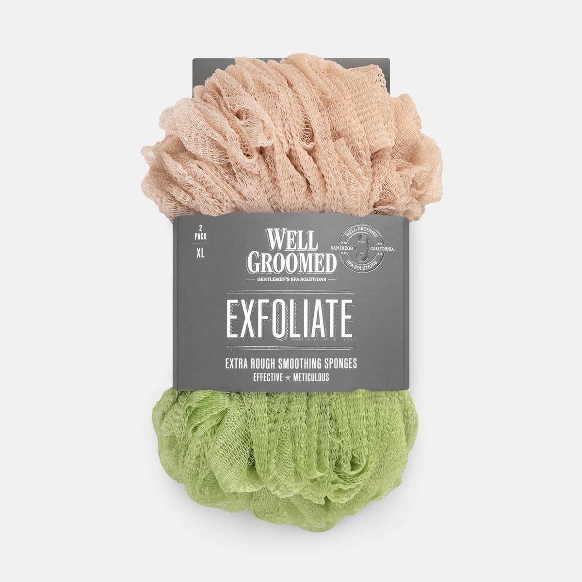 Well Groomed Extra Rough Smoothing Sponges - Two Pack
