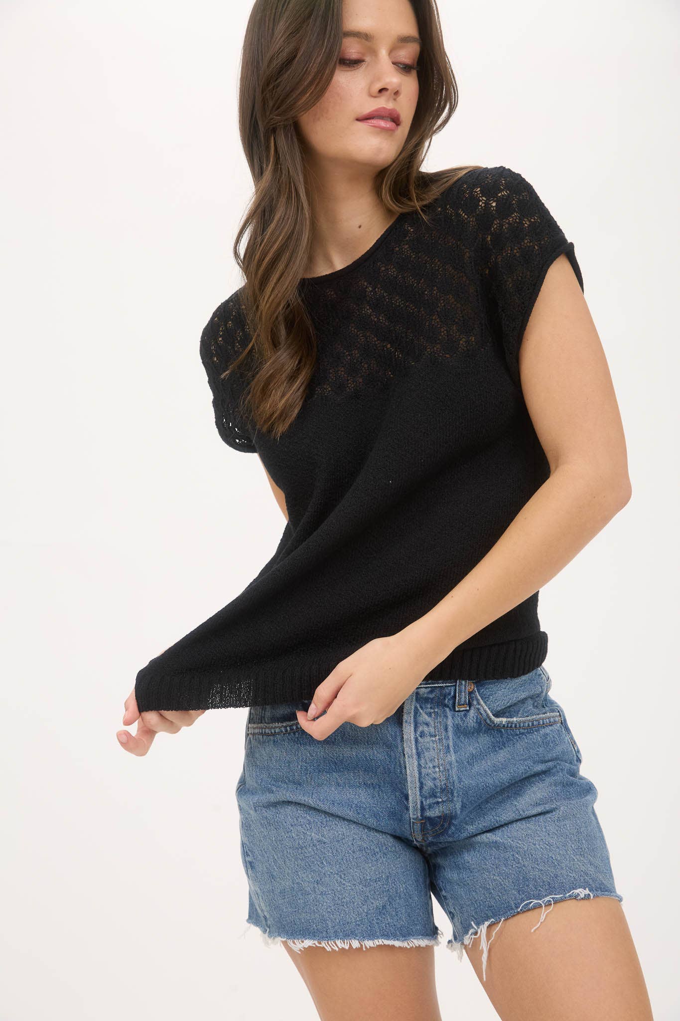 Eyelet Sweater