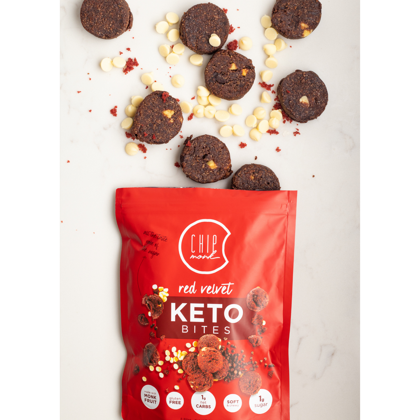 Red Velvet Keto Cookie Bites