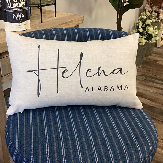 Helena, Alabama Lumbar Pillow