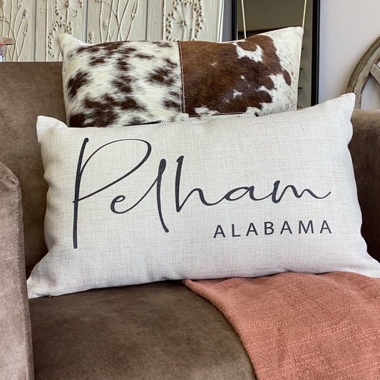 Pelham, Alabama Lumbar Pillow