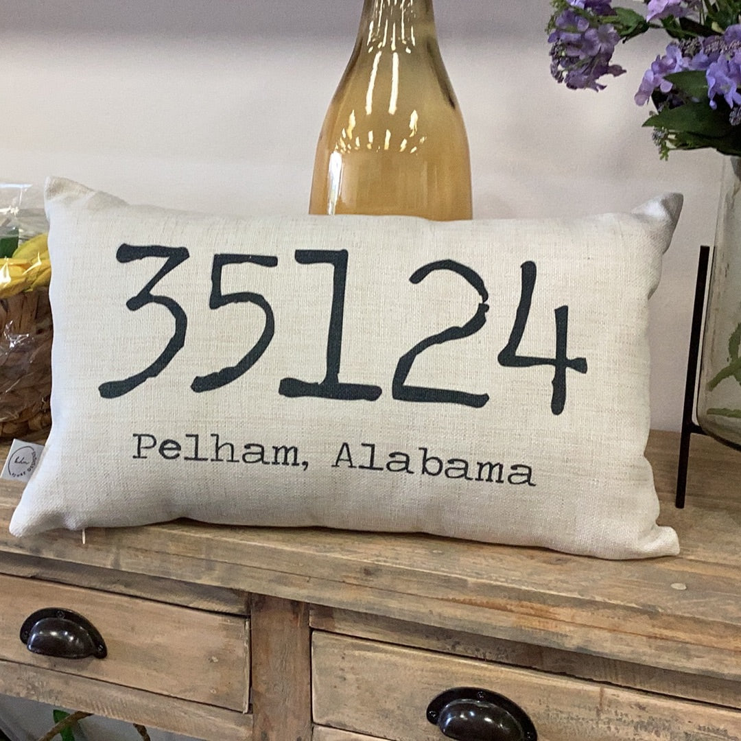 Pelham Alabama Zip Code Throw Pillow