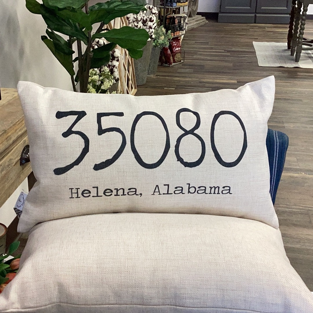 Helena Zip Code Pillow