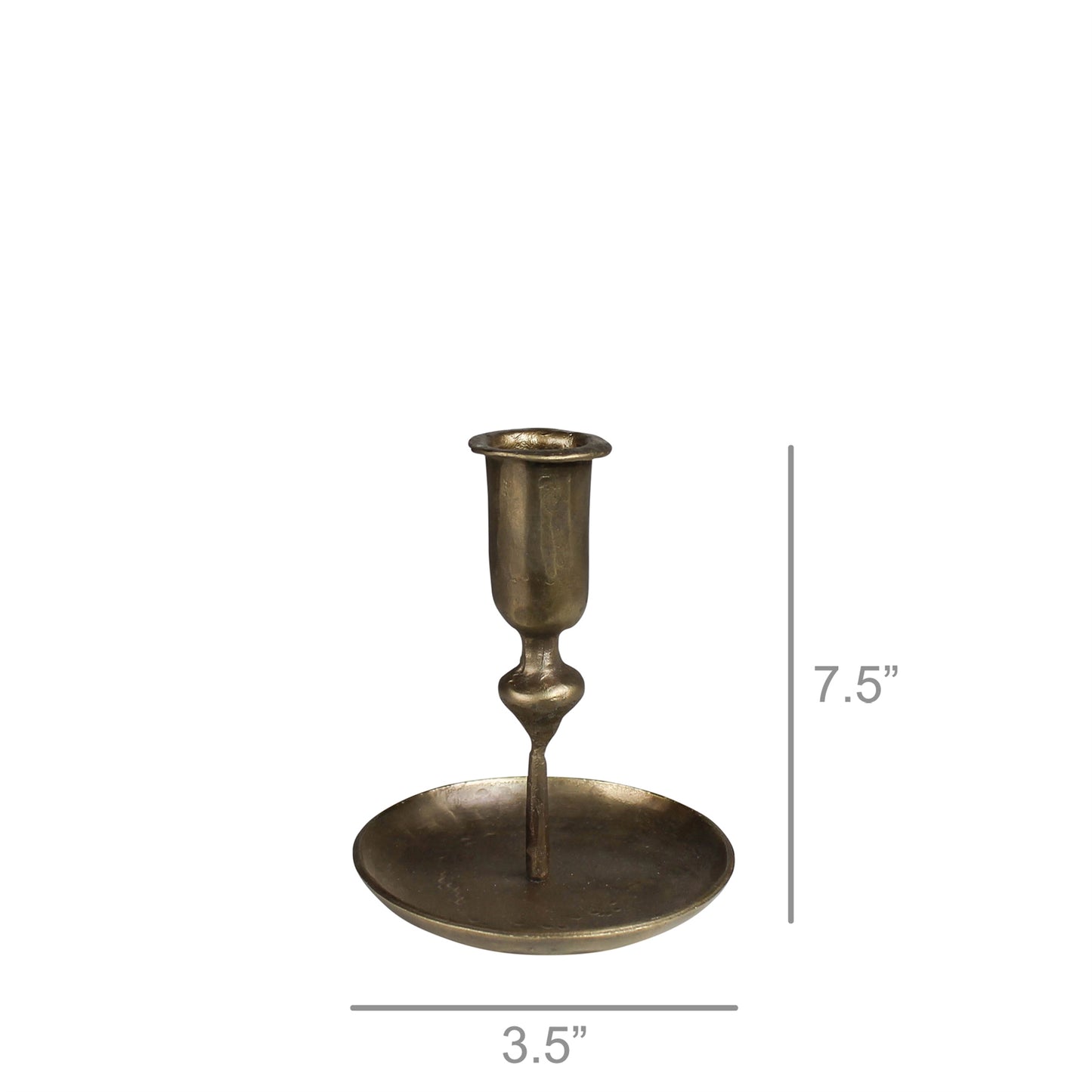 Percy Candlestick, Brass - Small