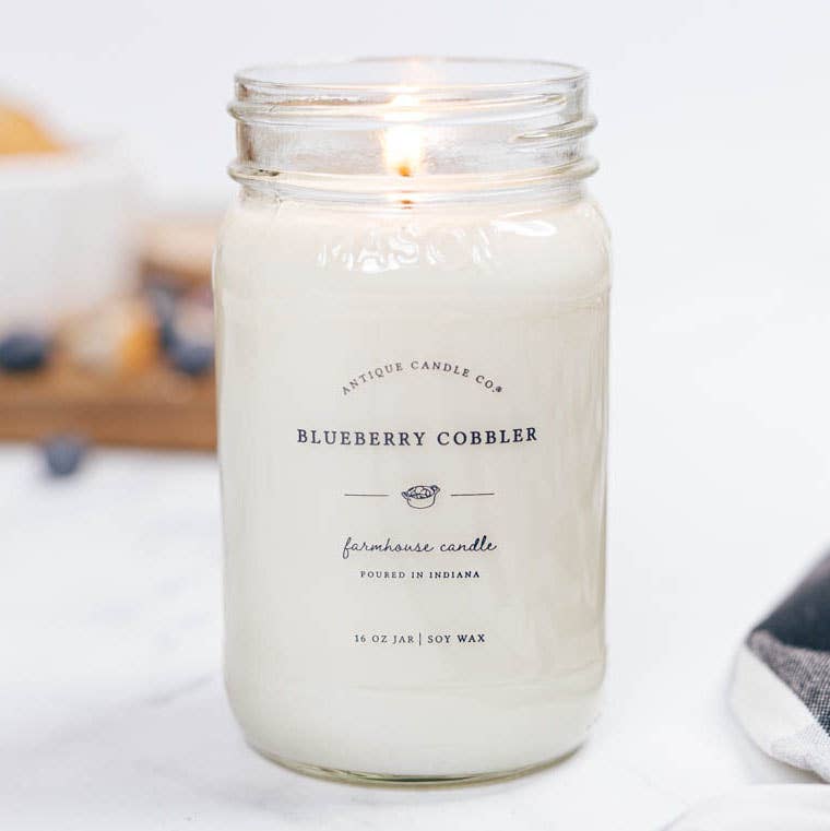 Cocoa Butter Beeswax Candle in a Vintage Crock - Farmhouse on Boone