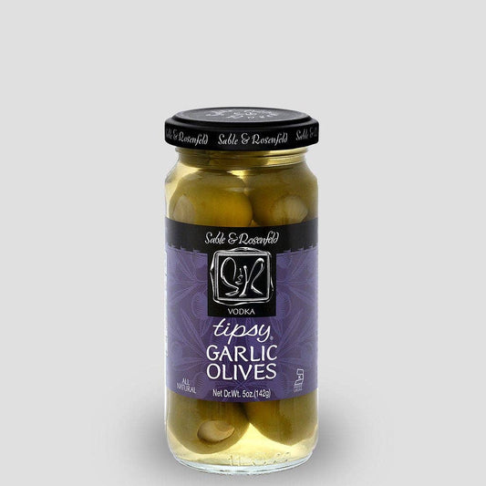 All Natural Tipsy Vodka Garlic Olives 5oz