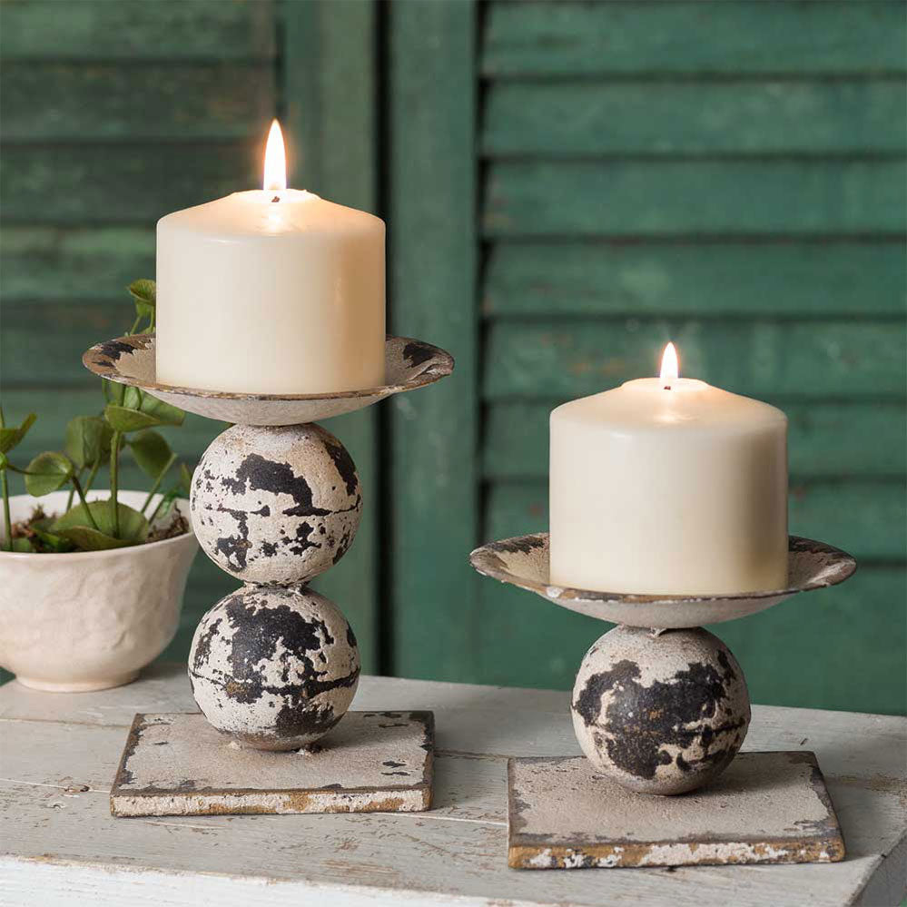 Sphere Pillar Candle Holders