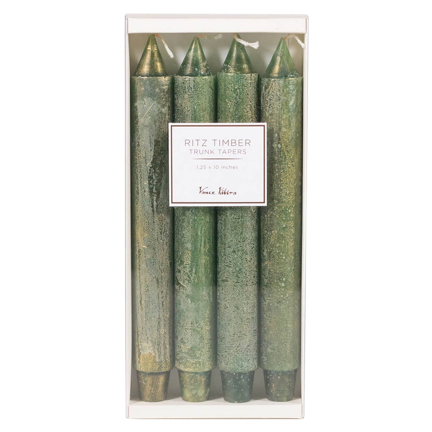 “RITZ" GREEN TAPER CANDLE SET OF 4