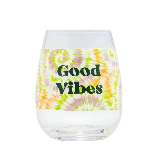 Good Vibes Wine Glass