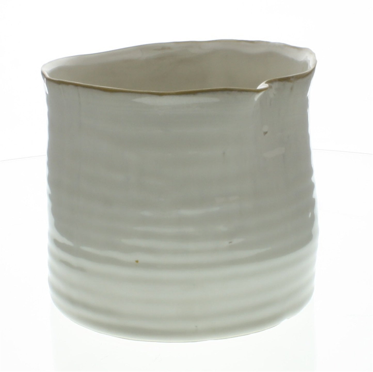 Bower Ceramic Vase- Fancy White