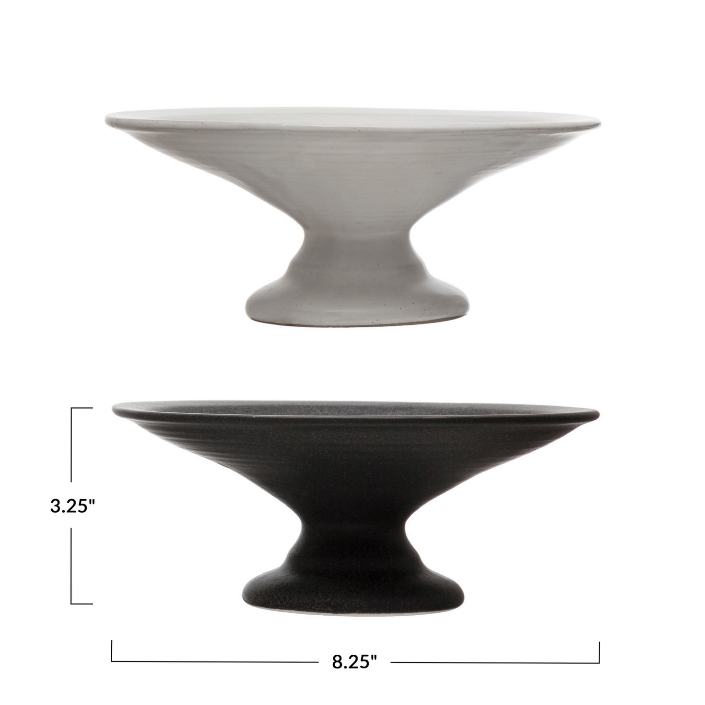 Stoneware Pedestals with Matte Finish