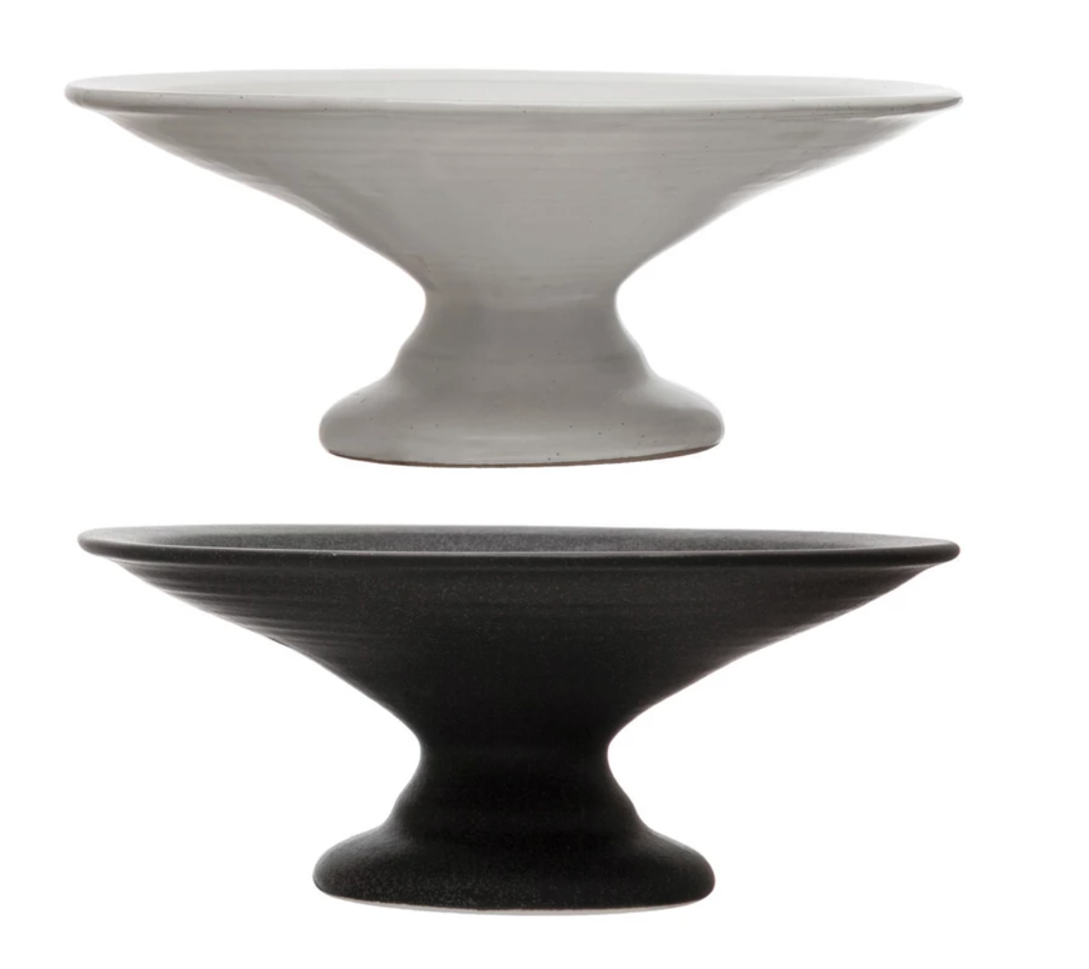 Stoneware Pedestals with Matte Finish