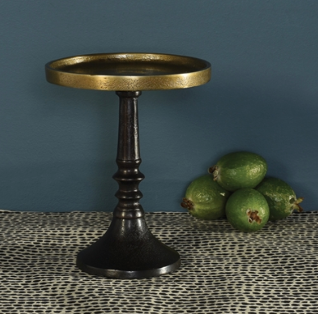 Reese Pedestal- Small Brass & Bronze