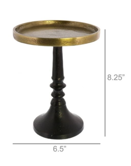 Reese Pedestal- Small Brass & Bronze