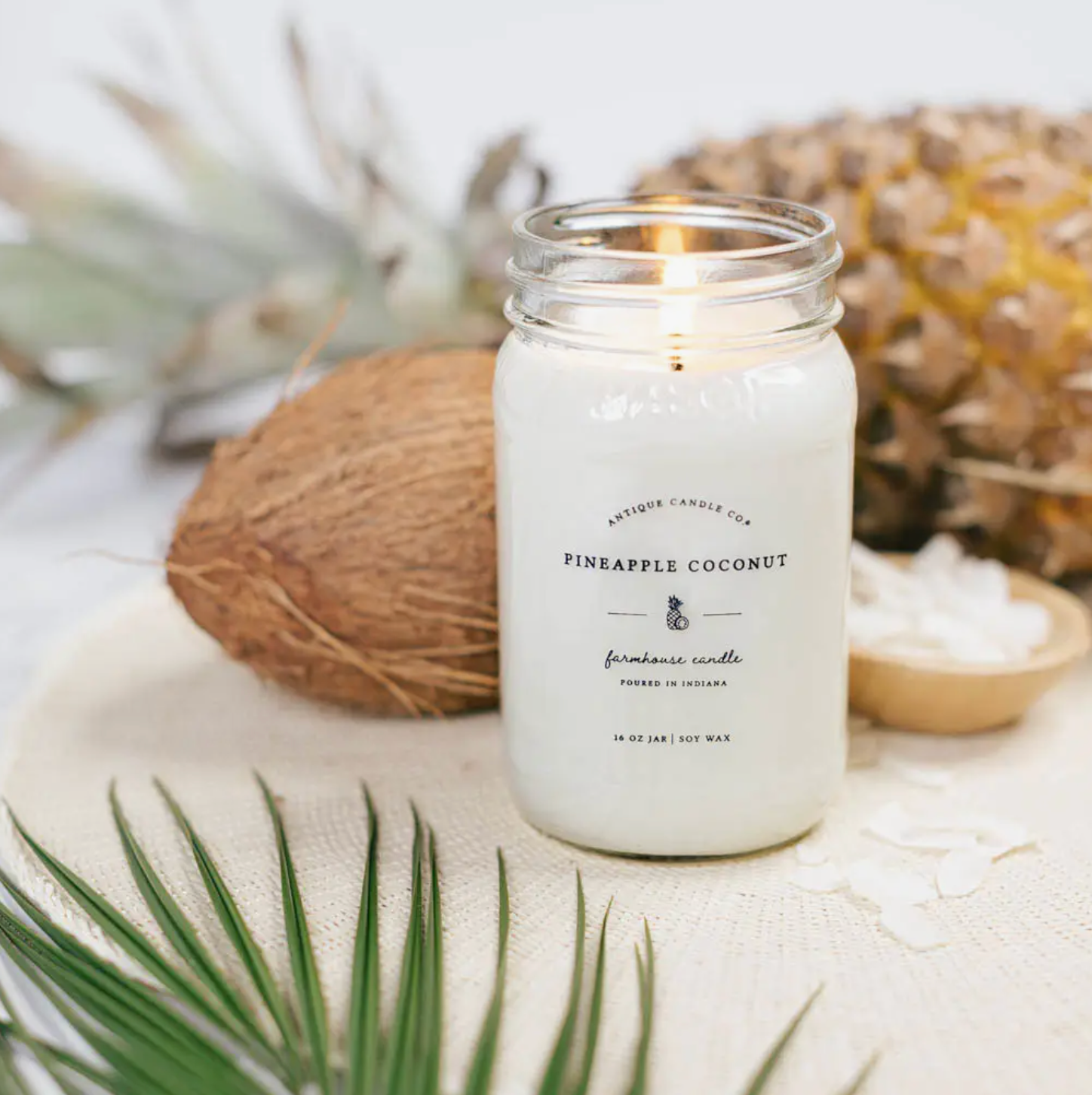 Cocoa Butter Beeswax Candle in a Vintage Crock - Farmhouse on Boone