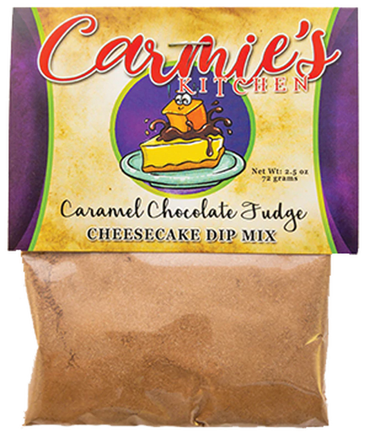 Carmie's Kitchen - Chocolate Caramel Fudge Cheesecake Dip