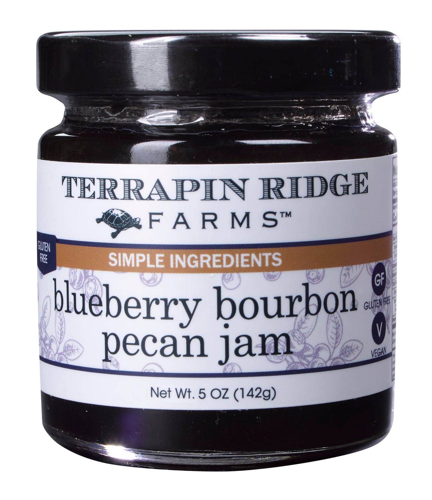 Blueberry Bourbon Pecan Jam 5 oz